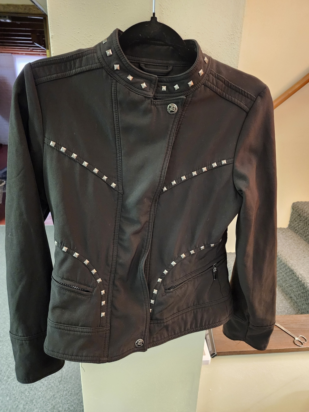Dollhouse Black Studded Women's Jacket Sz M